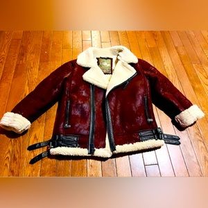 - Boys Shearling Coat